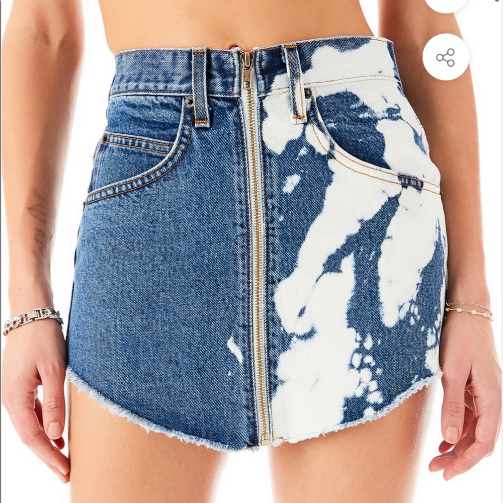 LF bleached jean skirt - Carmar Los Angeles